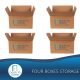 Four Boxes - College Storage - Door to Dorm