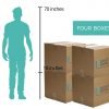 Four Boxes Storage Size - Door to Dorm